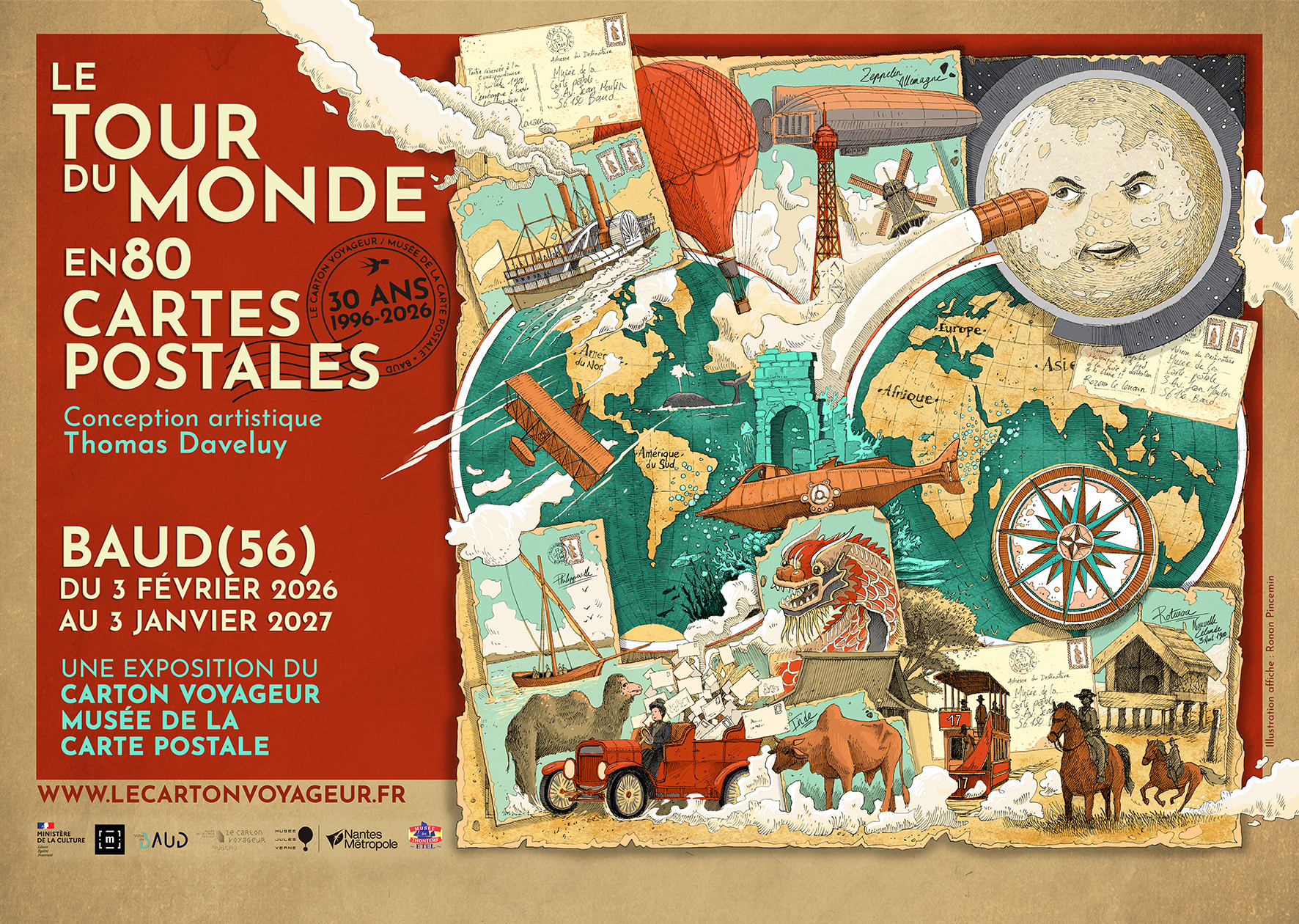 Affiche-paysagemusee carte postale