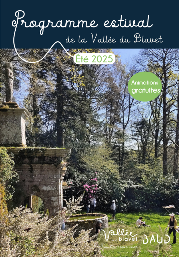 Programme Estival 2025 couverture - Vallée du Blavet Tourisme