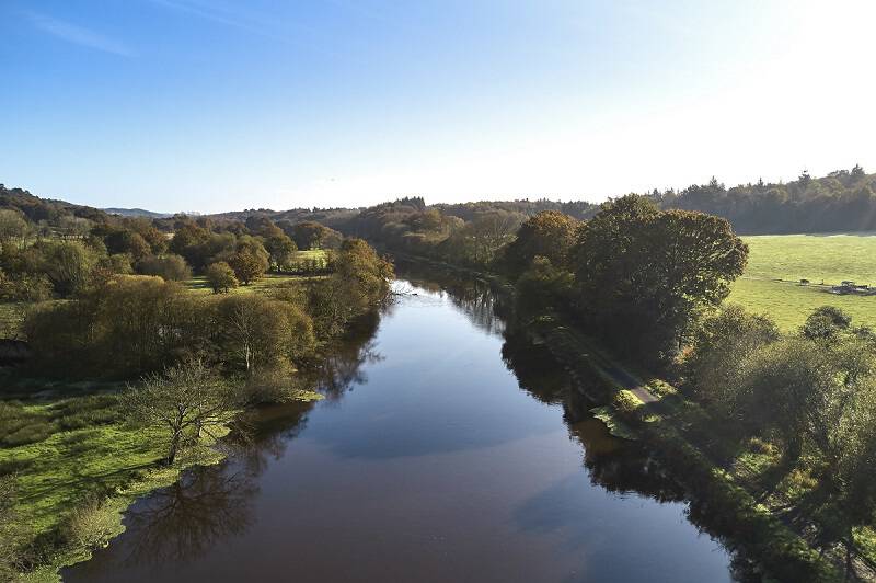 Vallée du Blavet - vue aérienne